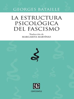 cover image of La estructura psicológica del fascismo